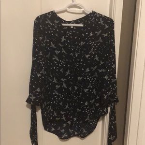 Bootlegger dress top , navy blue